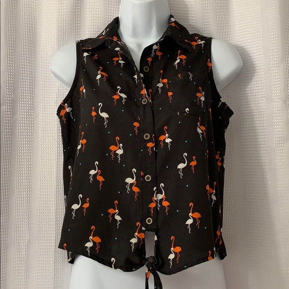 Mia Chica flamingo blouse - Picture 1 of 4